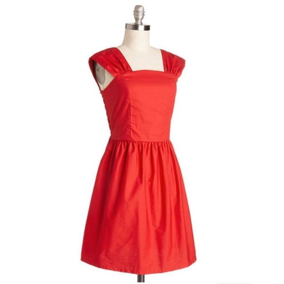 Modcloth Strawberry Sweetie Dress - Picture 4 of 6